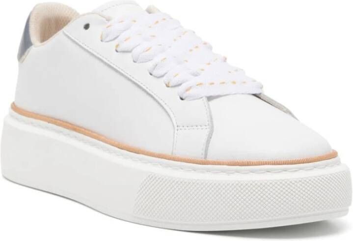 Paul Smith Witte Leren Sneakers met Logoprint White Dames