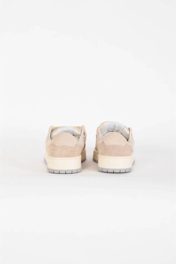 Paura Suede Sneakers met Leren en Mesh Details Beige Heren