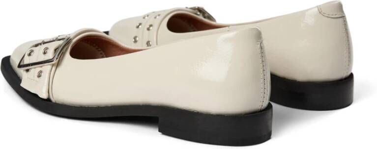 Pavement Beige Patent Ballerina Schoenen Beige Dames