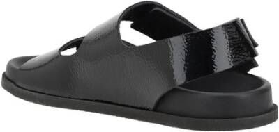 Pedro García Velcro Leren Sandalen met Anatomische Binnenzool Black Dames