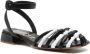 Pedro García Zwart & Wit Leren Sandalen Black Dames - Thumbnail 2