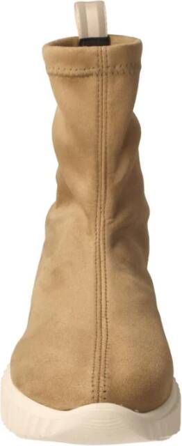 Pedro Miralles Beige Weekend Dames Booties Elastisch Suède Beige Dames