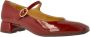 Pedro Miralles Bordeaux Mary Jane Leren Schoen Red Dames - Thumbnail 2