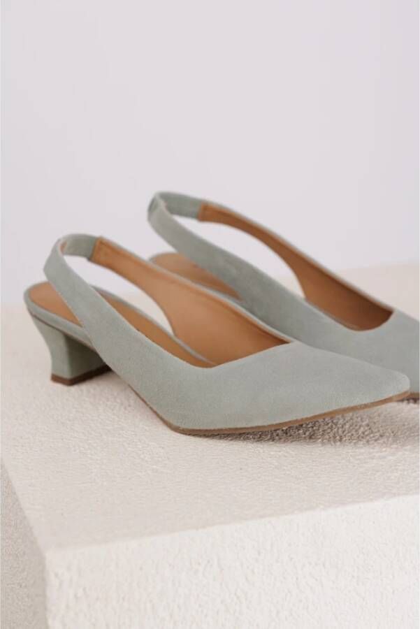 Pedro Miralles Elastische Lage Pump met 5cm Hak Green Dames