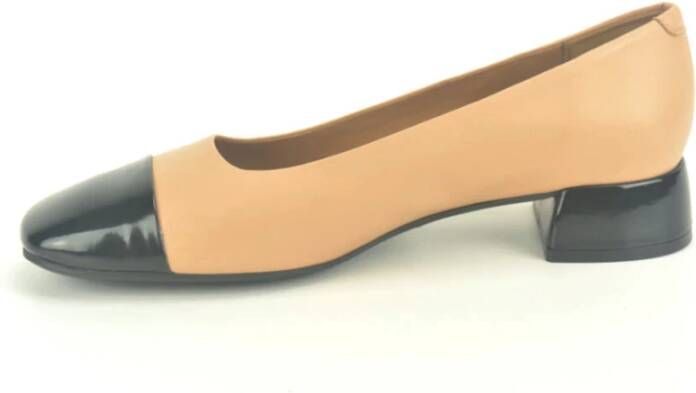 Pedro Miralles Elegante Zwarte Kamelen Pump Schoenen Brown Dames