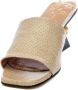 Pedro Miralles Python Print Sandal Strap Beige Dames - Thumbnail 4