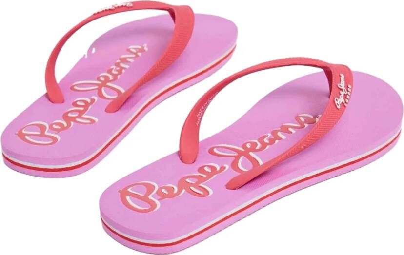 Pepe Jeans Bay Beach Brand Flip flops Pink Dames