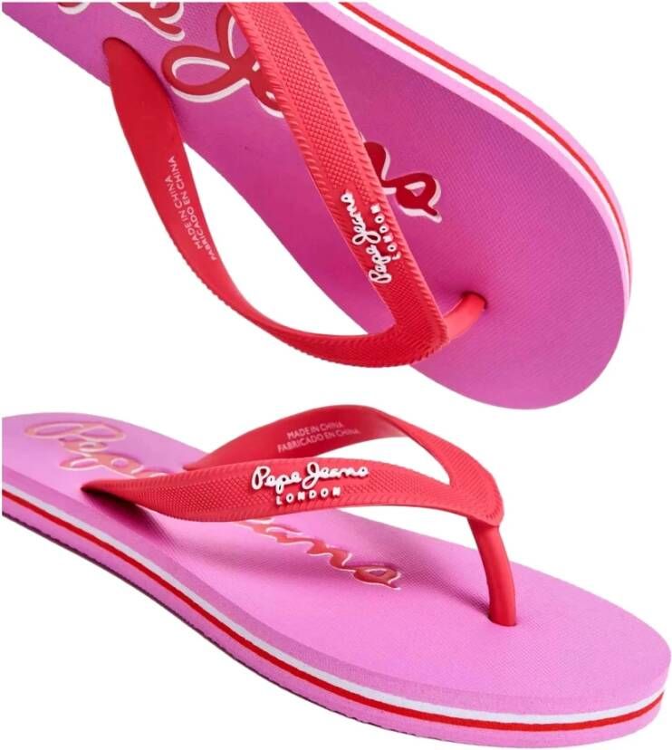 Pepe Jeans Bay Beach Brand Flip flops Pink Dames