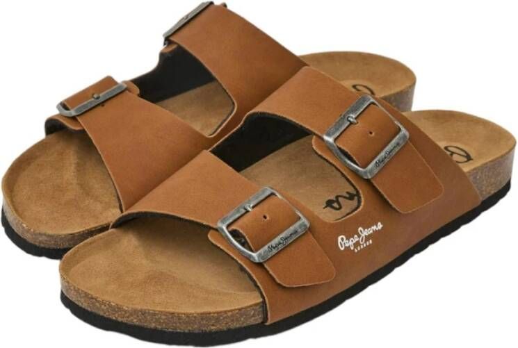 Pepe Jeans Bio Double Kepler Bruine Sandalen Brown Heren