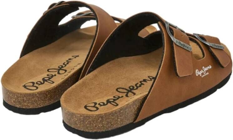 Pepe Jeans Bio Double Kepler Bruine Sandalen Brown Heren