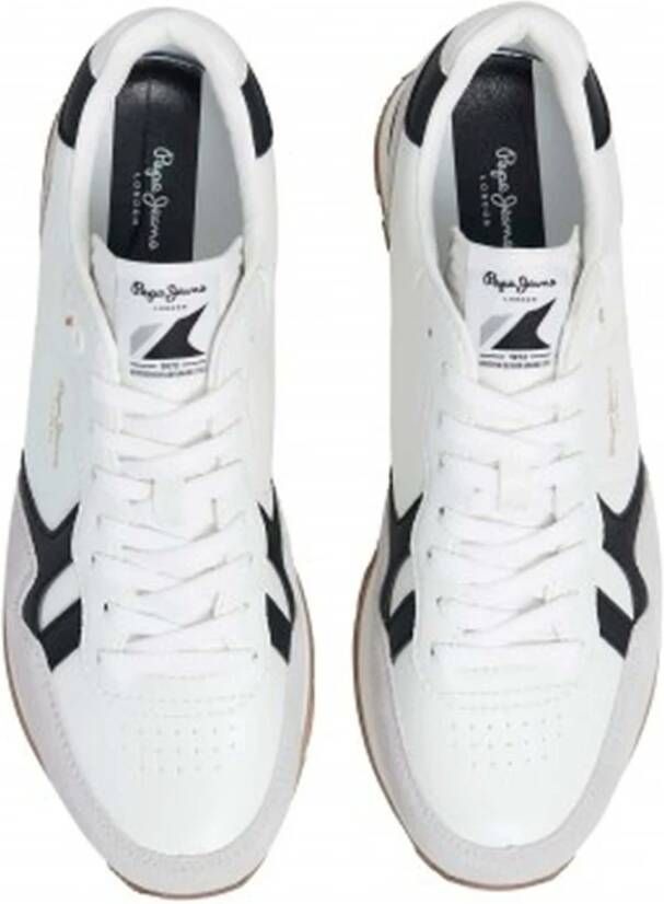 Pepe Jeans Brit Supra Sneakers White Heren