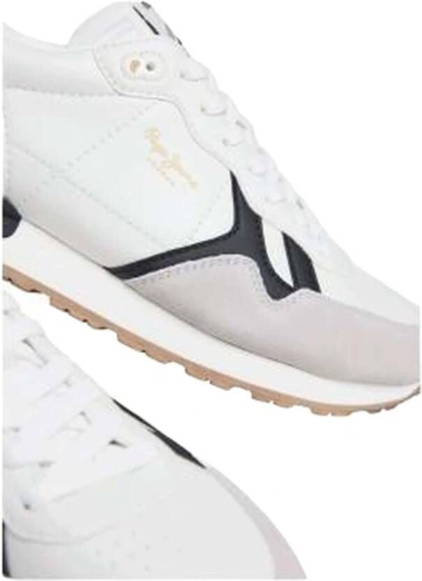 Pepe Jeans Brit Supra Sneakers White Heren