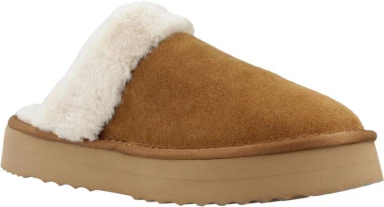 Pepe Jeans Comfortabele Winter Pantoffels Brown Dames