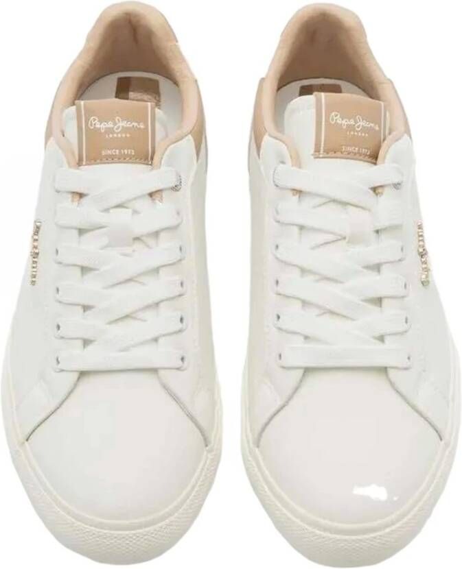 Pepe Jeans Kenton Court Sneakers Beige Dames