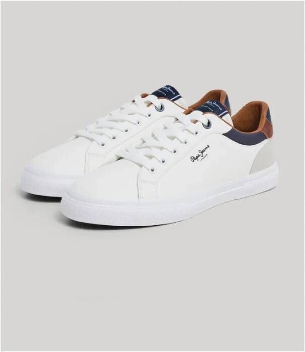 Pepe Jeans Klassieke witte schoenen White Heren