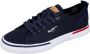 Pepe Jeans Mdpms30811 Canvas Shoes Blue Heren - Thumbnail 2