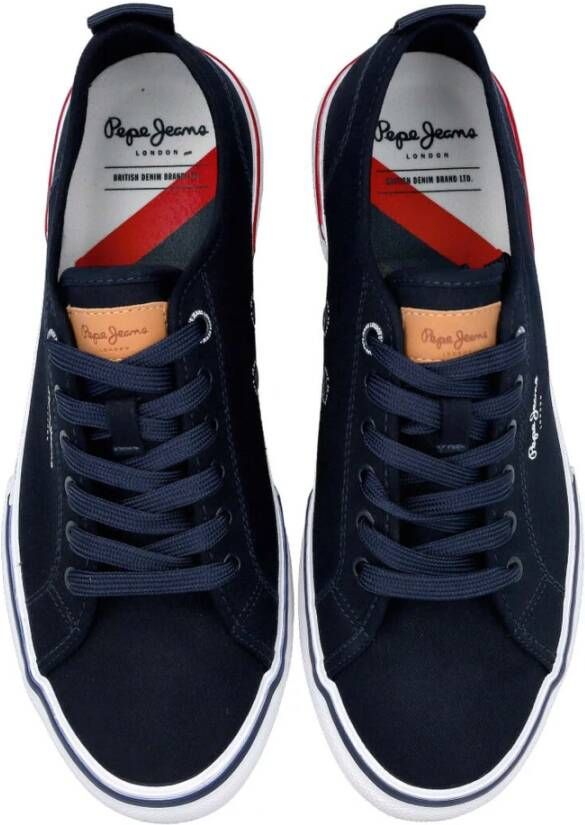 Pepe Jeans Mdpms30811 Canvas Shoes Blue Heren