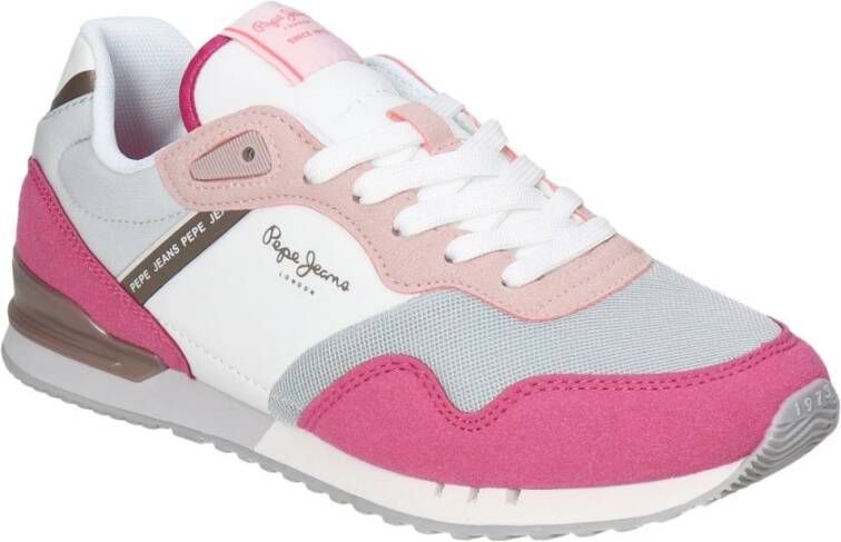 Pepe Jeans Modieuze Sportschoenen Pink Dames