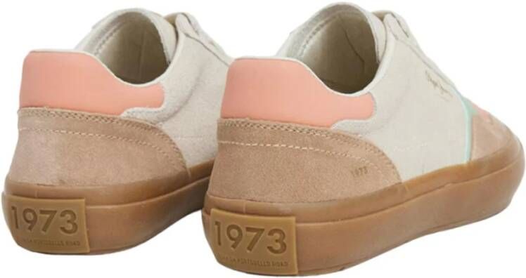 Pepe Jeans Retro Travis Sneakers Beige Dames