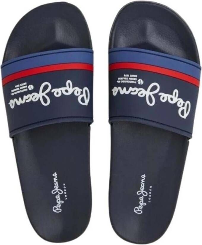 Pepe Jeans Slider Portobello Flip-flops Blue Heren