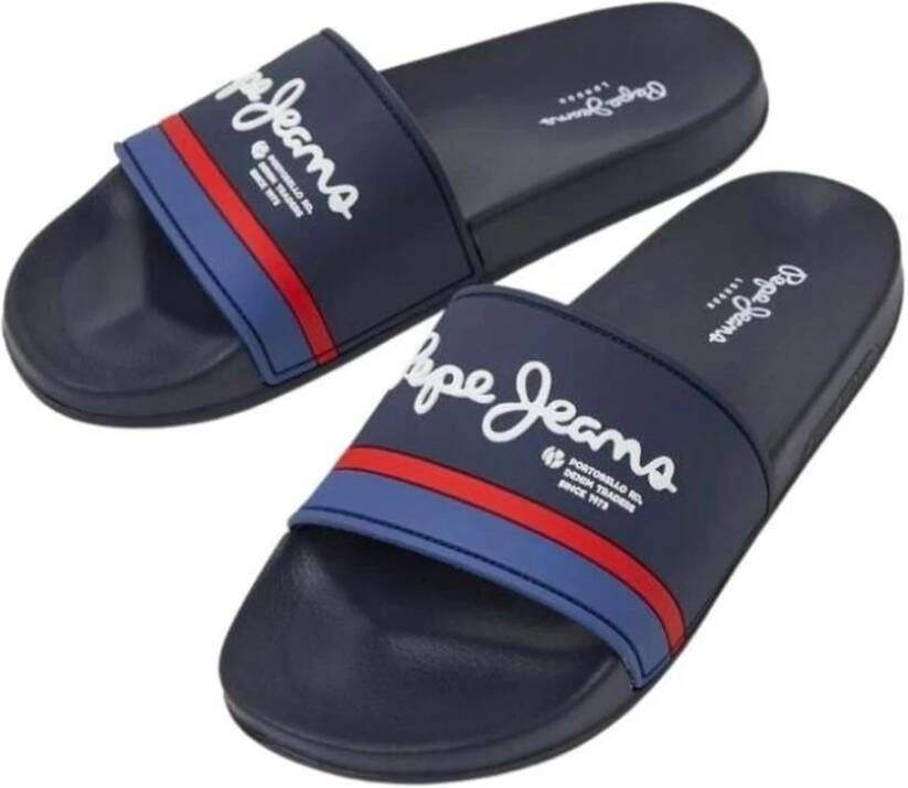 Pepe Jeans Slider Portobello Flip-flops Blue Heren