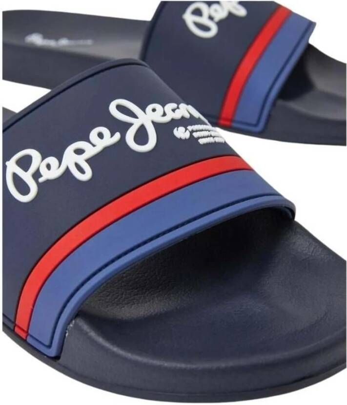 Pepe Jeans Slider Portobello Flip-flops Blue Heren