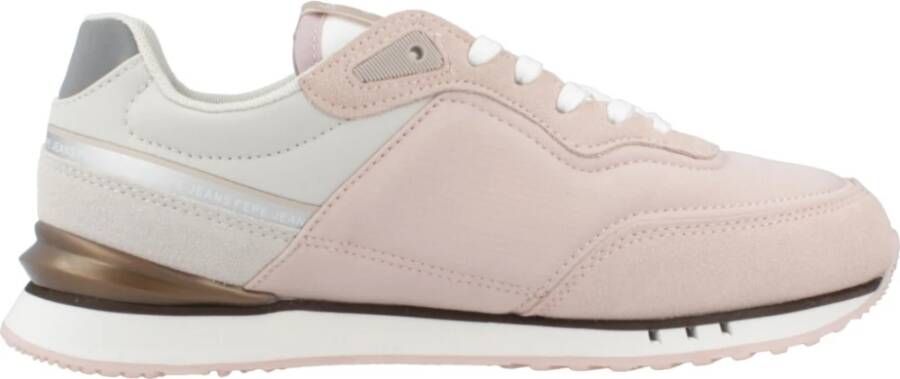 Pepe Jeans Stijlvolle London Seal Sneakers Pink Dames