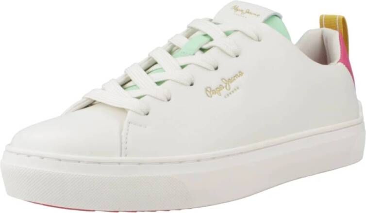 Pepe Jeans Stijlvolle Camden Street W Sneakers White Dames