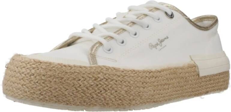 Pepe Jeans Stijlvolle Sneakers Samoi MIX White Dames