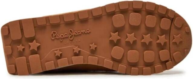 Pepe Jeans Urban Block Sneakers met Gestructureerd Ontwerp Brown Dames