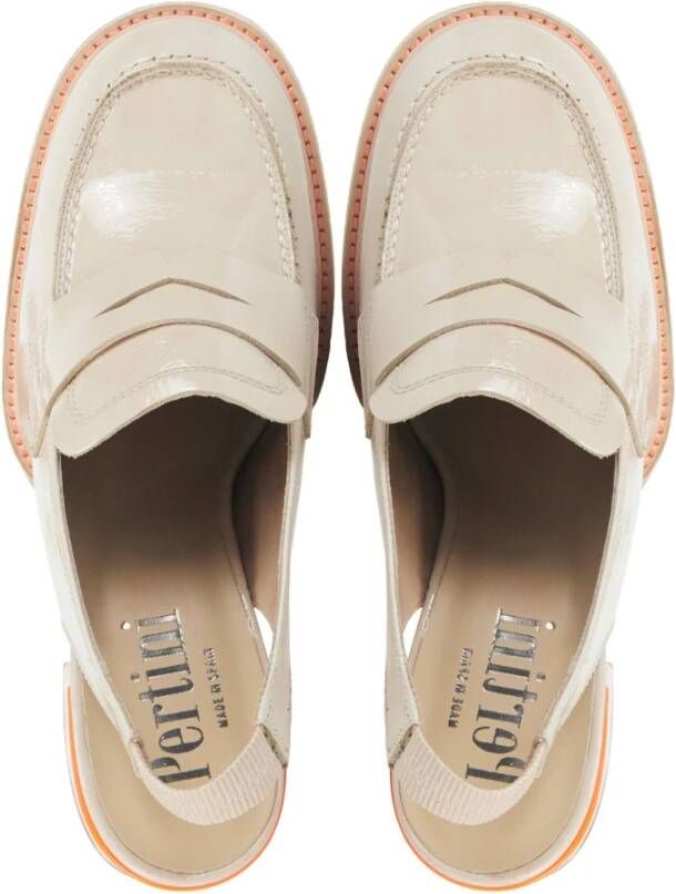 Pertini Beige Combi Pumps Beige Dames