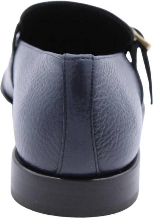 Pertini Klassieke Leren Mocassin Schoenen Blue Dames