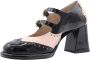 Pertini Klassieke Mary Jane Pump Schoenen Black Dames - Thumbnail 3