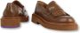 Pertini Leren Loafer met Paarse Zool Detail Brown Dames - Thumbnail 3