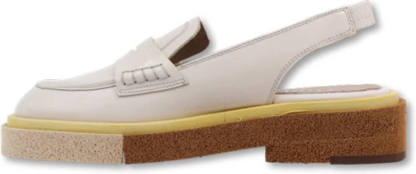 Pertini Stijlvolle Leren Loafer Beige Dames