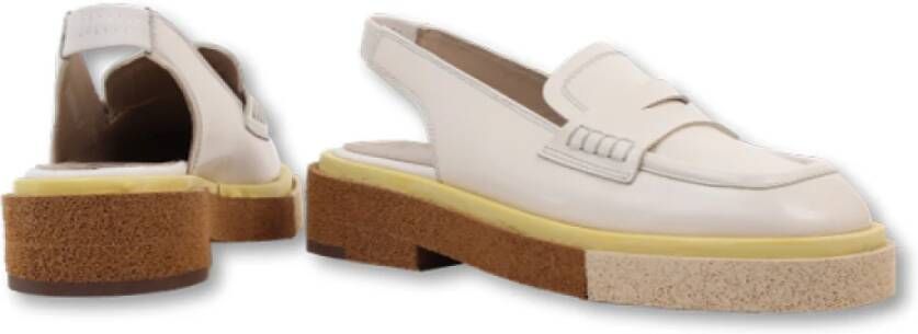 Pertini Stijlvolle Leren Loafer Beige Dames