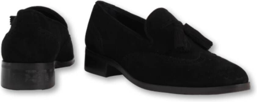 Pertini Suede Loafer 100% Leer Black Dames