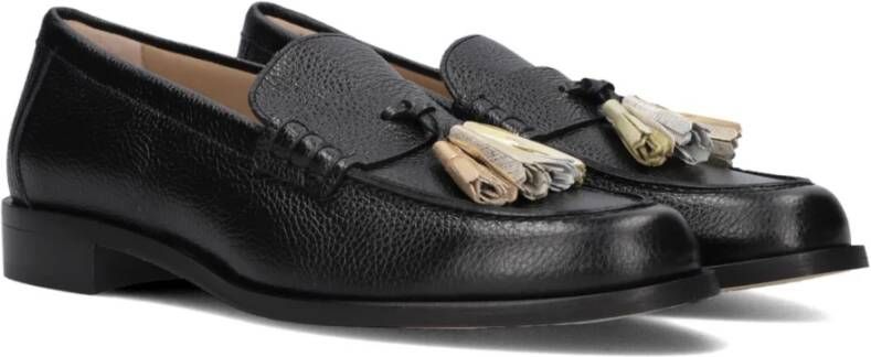 Pertini Zwarte Loafers met Kwastjes Black Dames