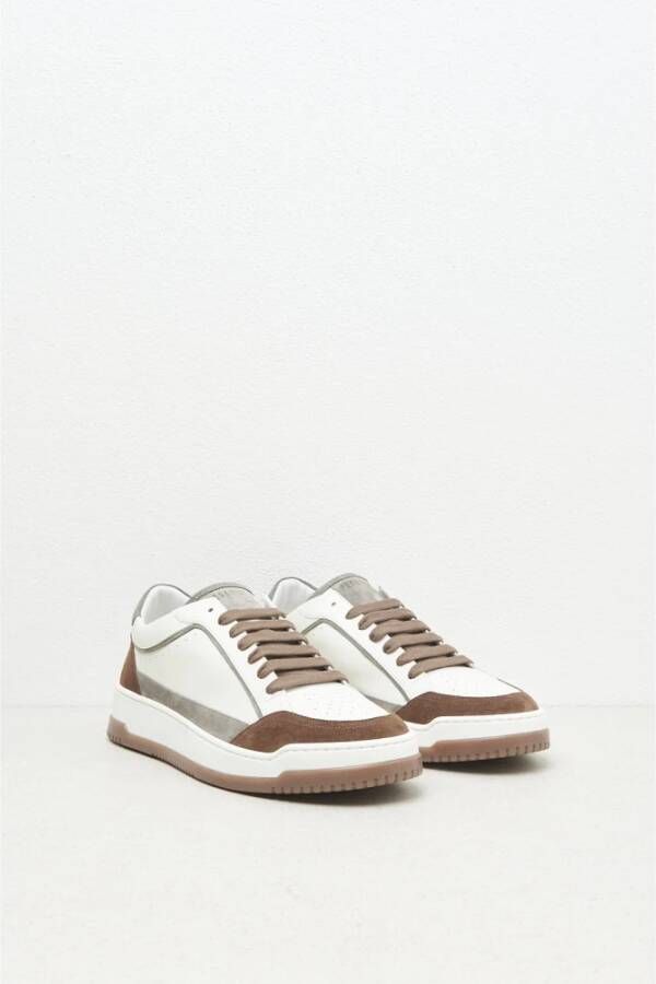 PESERICO Echte leren sneakers Brown Heren