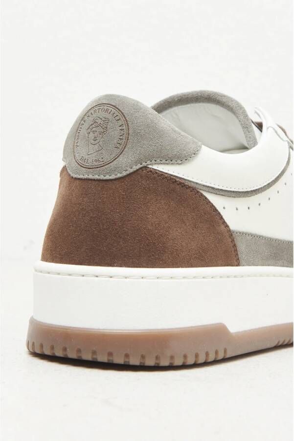 PESERICO Echte leren sneakers Brown Heren