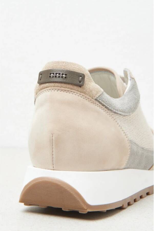 PESERICO Suede nubuck leren sneakers Beige Dames