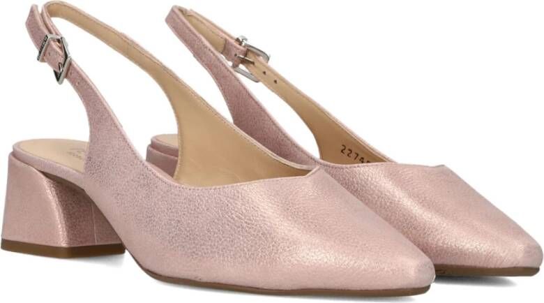 Peter Kaiser Roze Leren Pumps met Gouden Detail Pink Dames