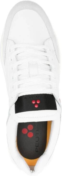 Peuterey Witte Sneakers met Suède Inzetstukken White Heren