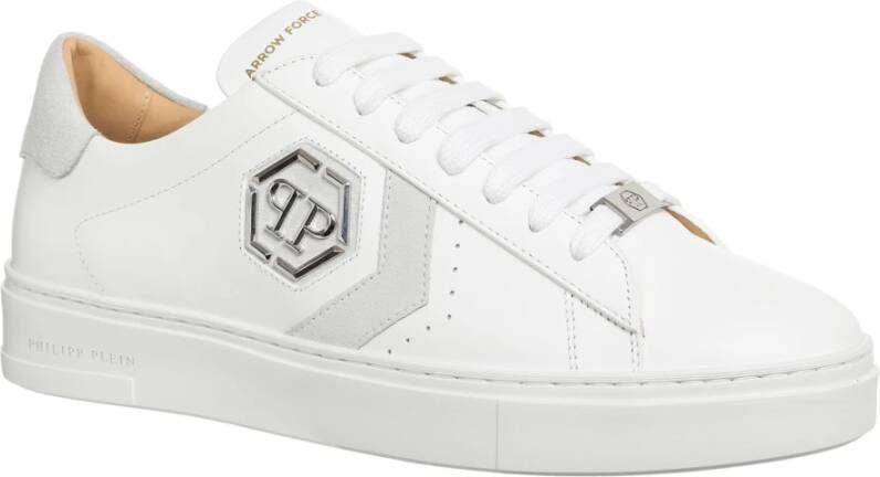Philipp Plein Arrow Force Sneakers Plain Lace Closure White Heren