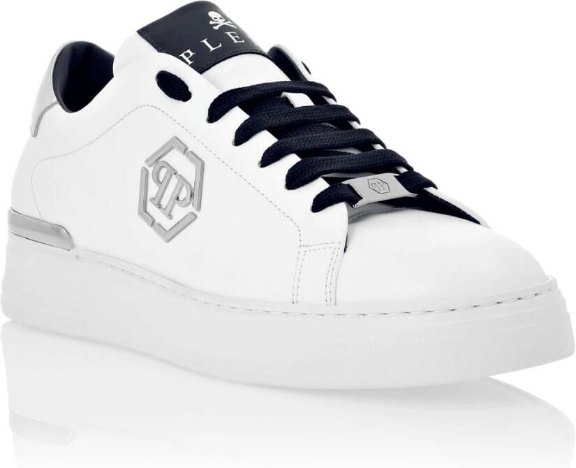 Philipp Plein Blauwe Leren Sneakers Blue Heren