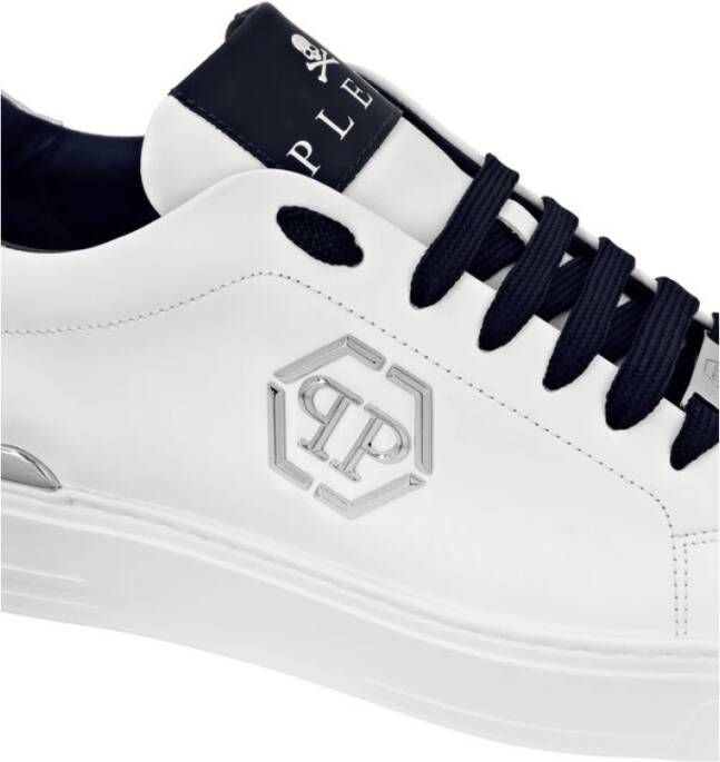 Philipp Plein Blauwe Leren Sneakers Blue Heren