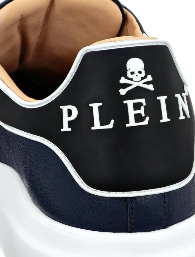 Philipp Plein Blauwe Leren Sneakers Blue Heren