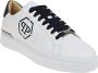 Philipp Plein Blauwe Leren Sneakers Stijlvol Model White Heren - Thumbnail 6