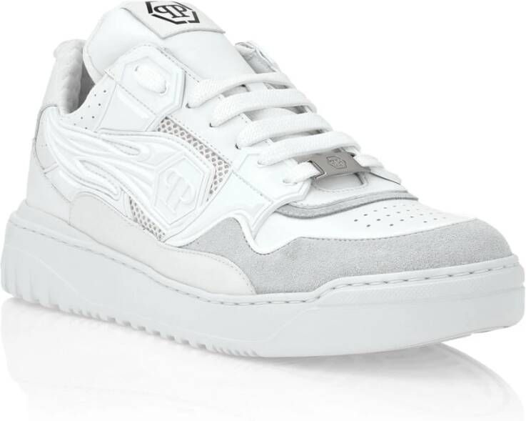 Philipp Plein Casual Sneakers in Paars White Heren