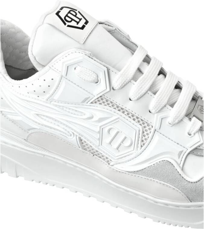 Philipp Plein Casual Sneakers in Paars White Heren